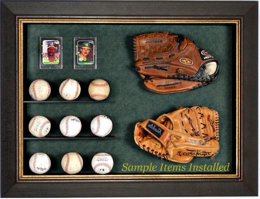 Baseball Display Case for baseball bats, gloves and balls